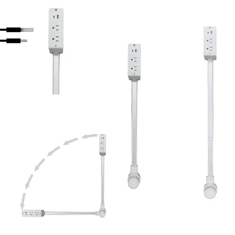 Power Outlets Adjustable Extender Rotates Electrical Outlet