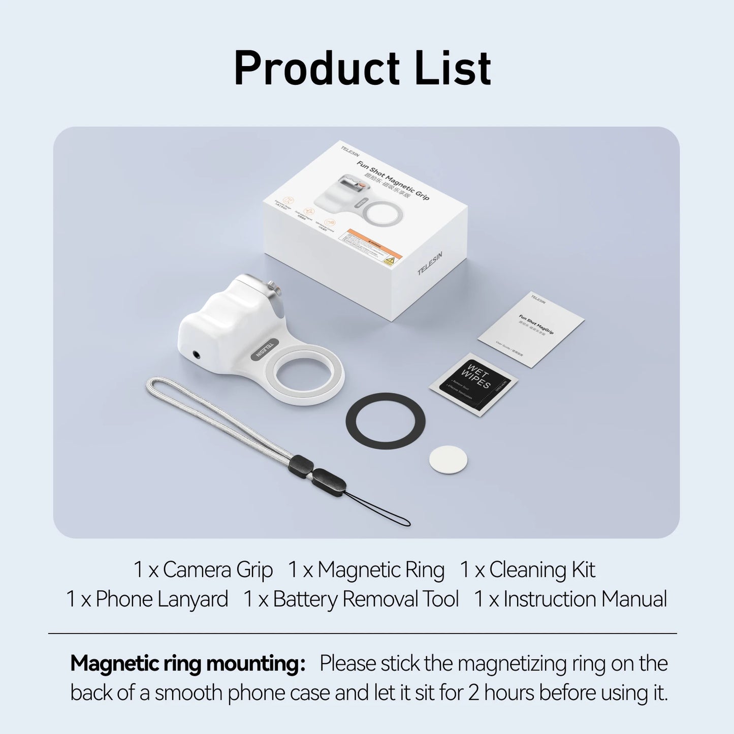 Magnetic Smart Phone Camera Hand Grip
