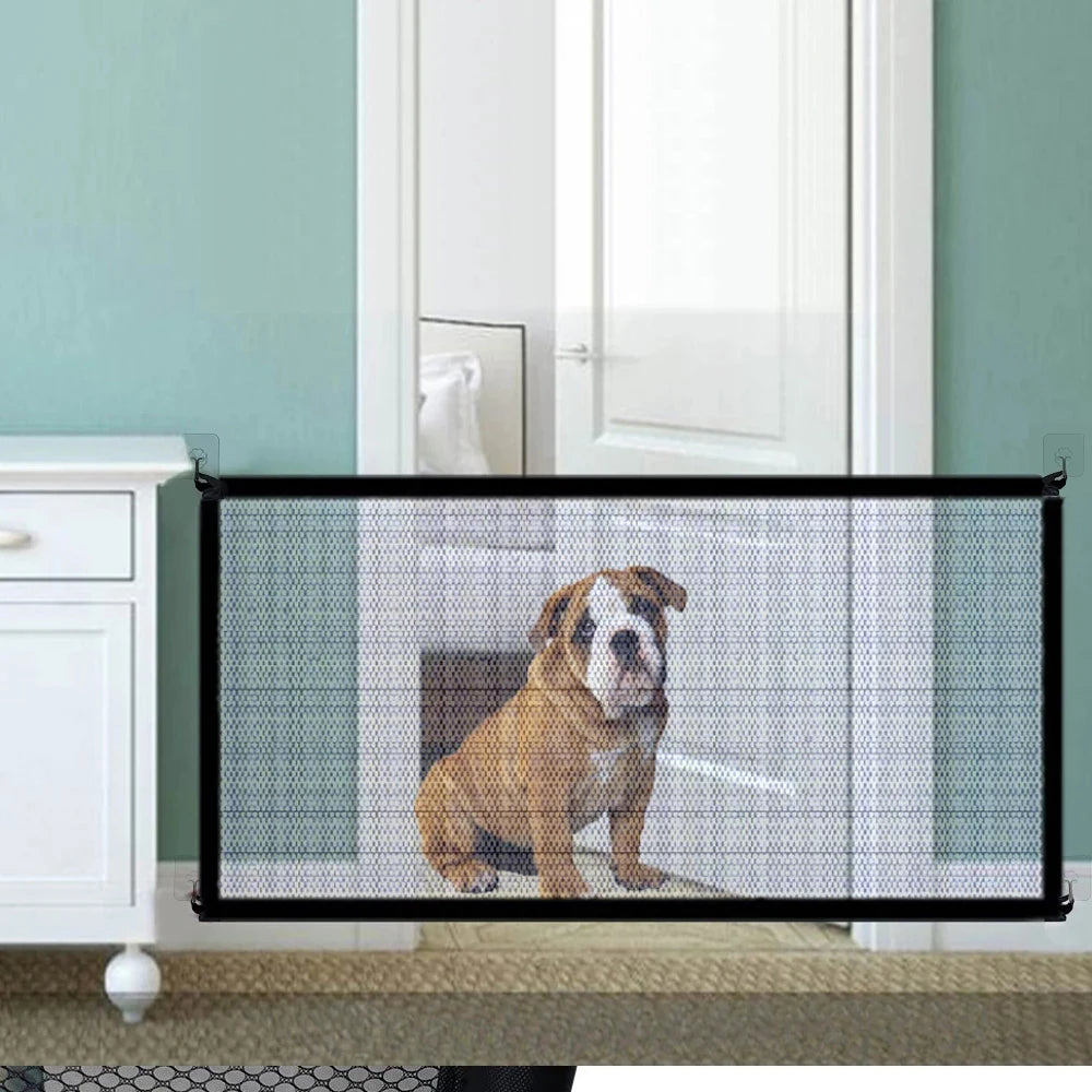 Pet Dog Barrier Fences Folding Breathable Nylon Mesh 2 Sizes
