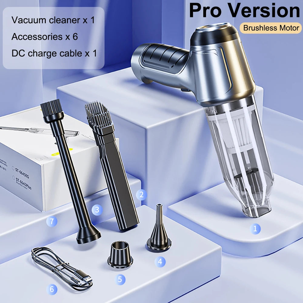 Mini Portable wireless Car Vacuum Cleaner Powerful 95000PA Strong Suction