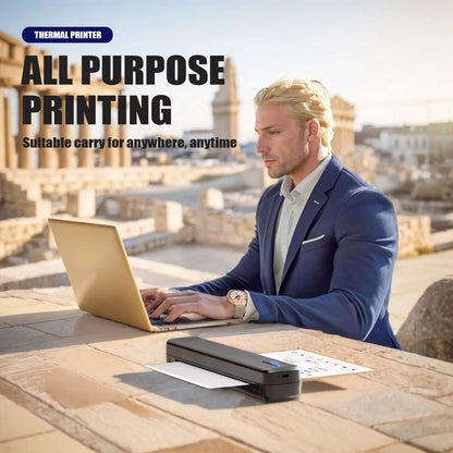 Portable A4 thermal printer, tattoo template printer, 1500mAh rechargeable battery