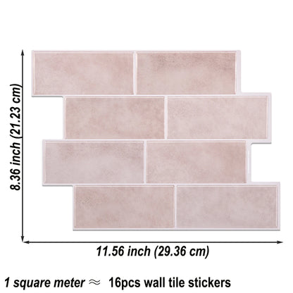 10 Sheets big size Peel and Stick Wallpaper Waterproof 3D Wall Tile - Easy to Install