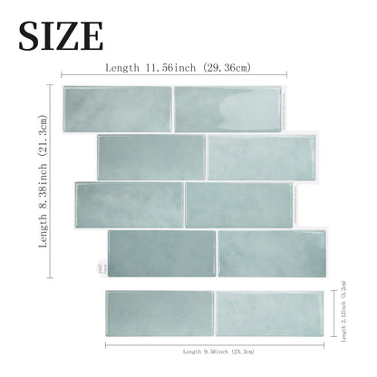 10 Sheets big size Peel and Stick Wallpaper Waterproof 3D Wall Tile - Easy to Install
