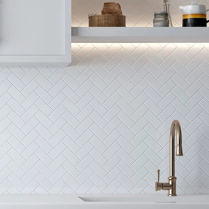 10pcs 3D Tile Self-Adhesive Wall Stickers - Heat-resistant And Waterproof