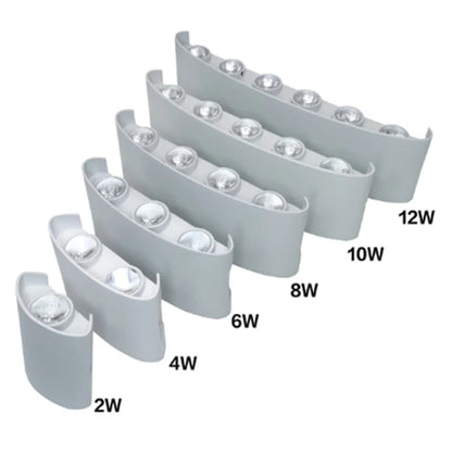 Aluminium LED Wall Lamp Waterproof Garden Balcony Lighting