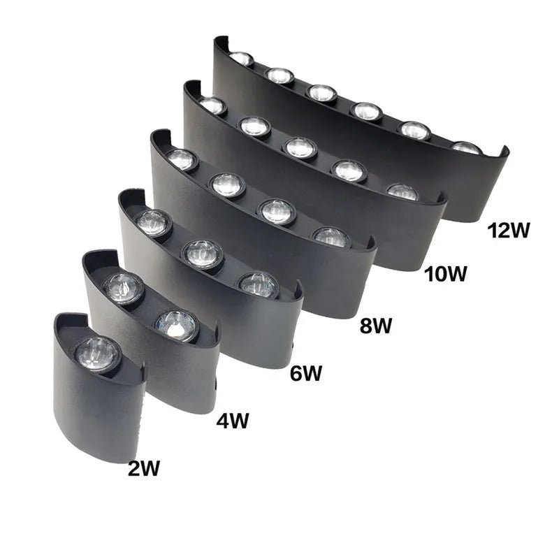 Aluminium LED Wall Lamp Waterproof Garden Balcony Lighting