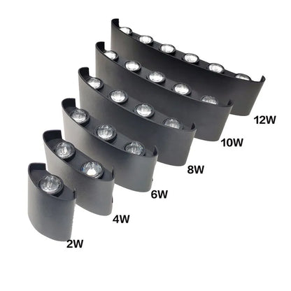 Aluminium LED Wall Lamp Waterproof Garden Balcony Lighting