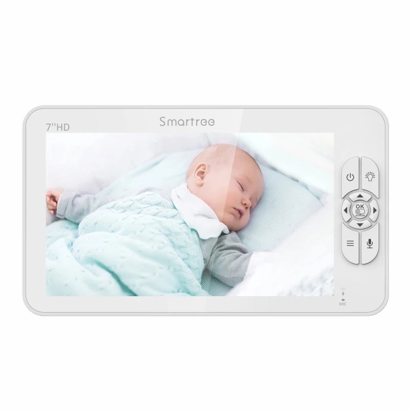 1080P HD Split Screen Video Baby Monitor with two Camera, Hack Proof, Remote Zoom/Pan/Tilt, 4000mAh Battery
