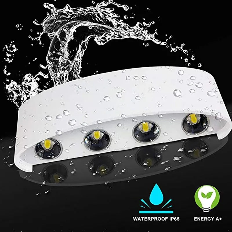 Aluminium LED Wall Lamp Waterproof Garden Balcony Lighting