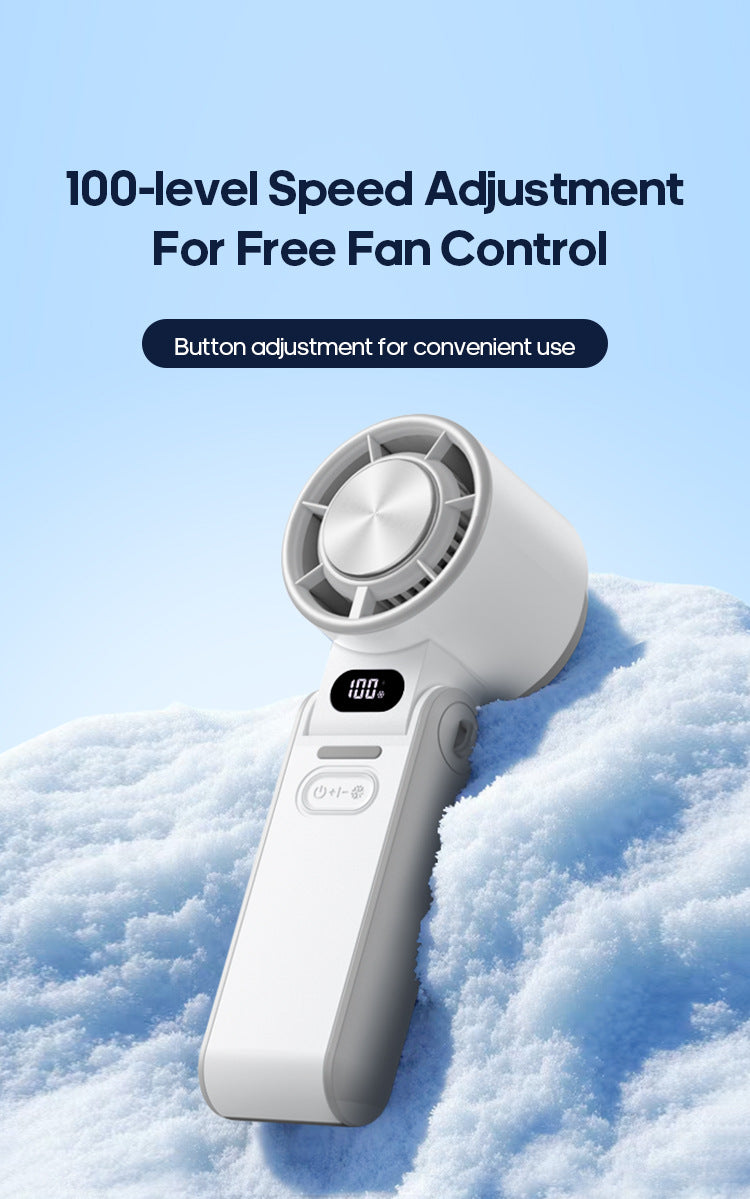 Portable High Speed Handheld Fan 3600mAh Rechargeable 100 Wind Speeds