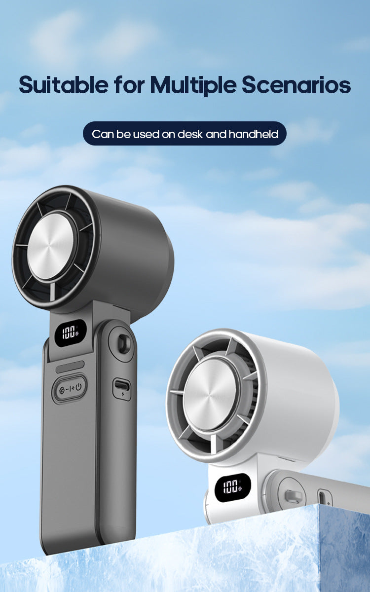 Portable High Speed Handheld Fan 3600mAh Rechargeable 100 Wind Speeds
