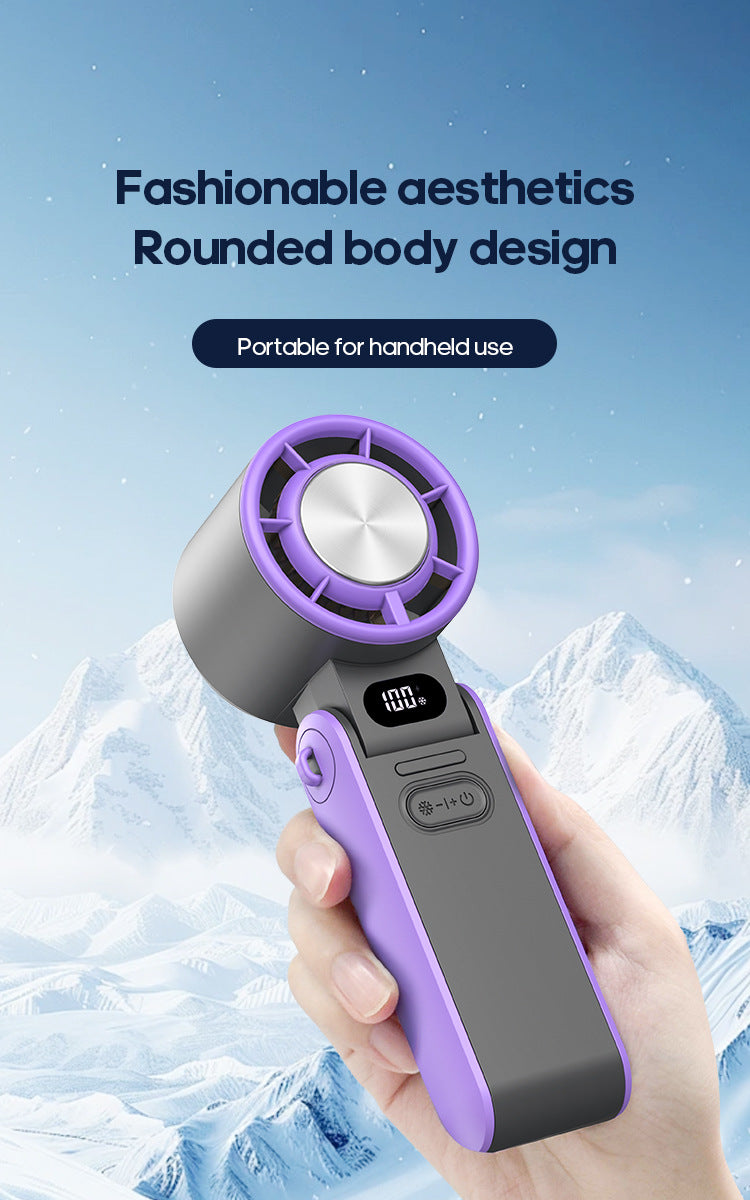 Portable High Speed Handheld Fan 3600mAh Rechargeable 100 Wind Speeds