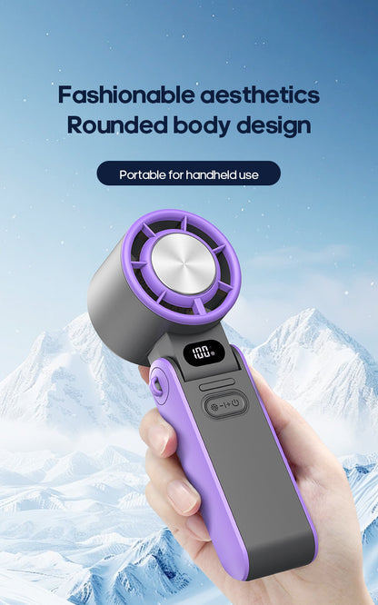 Portable High Speed Handheld Fan 3600mAh Rechargeable 100 Wind Speeds