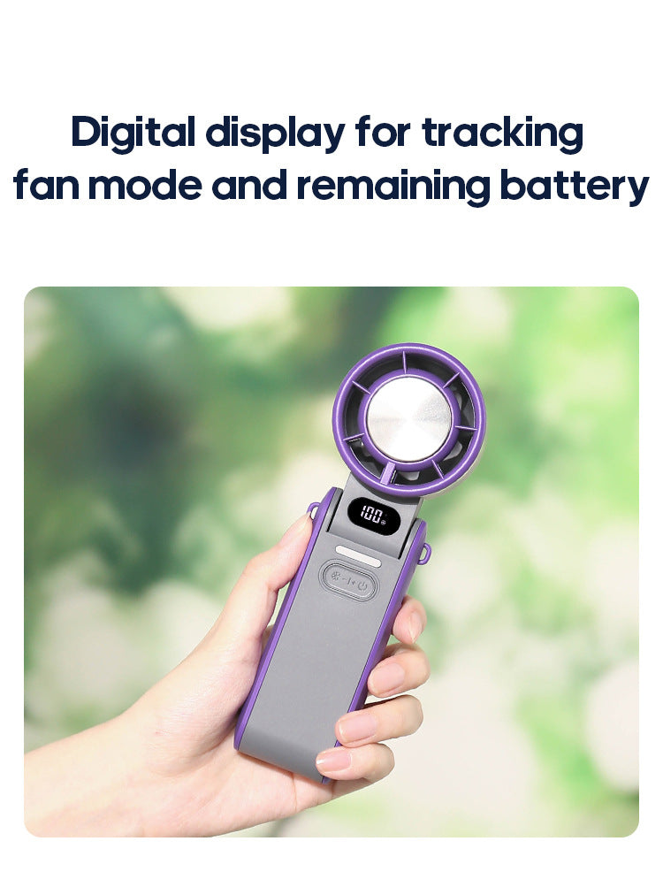 Portable High Speed Handheld Fan 3600mAh Rechargeable 100 Wind Speeds