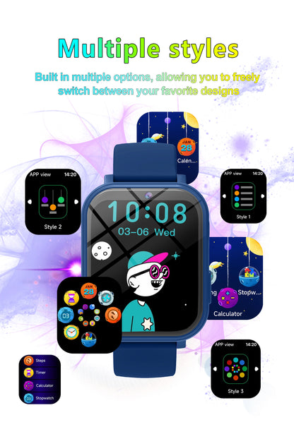 Kids Smart Watch Games HD Screen Camera Flashlight Sleep Monitor Alarm