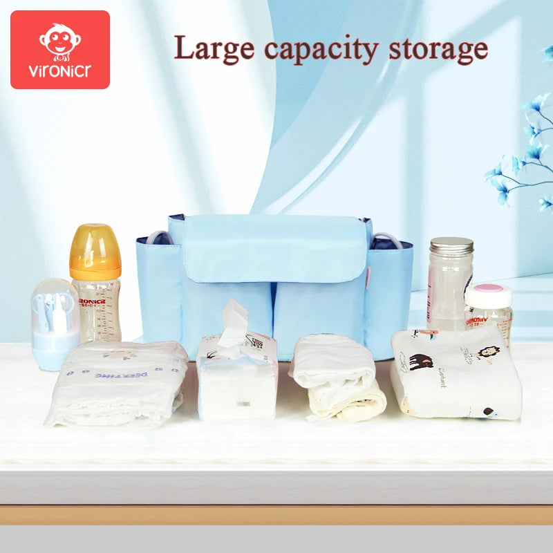 Large Capacity Travel Hanging Bag- Bottle Holder - Diaper Bag