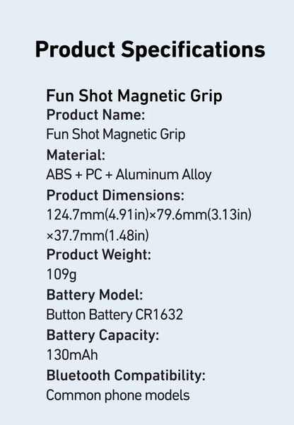 Magnetic Smart Phone Camera Hand Grip