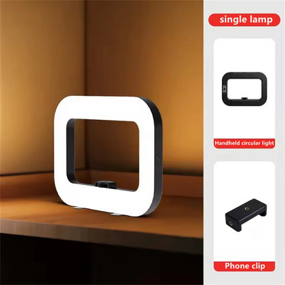 New Portable Handheld Ring LED light Rechargeable Live Broadcast