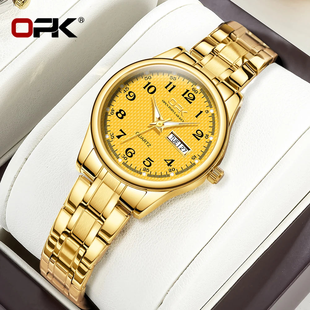 Watch For Women Quartz Watch Waterproof Classic Luxury Brand Stainless Steel Strap