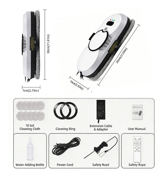 UPS Smart Robot Window Cleaner Vacuum Auto Clean Glass Windows Washer