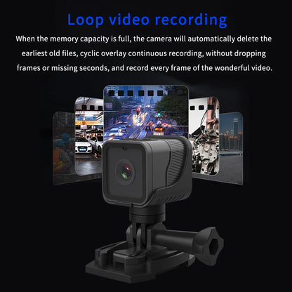 Mini Action Camera HD 1080P Outdoor Video Audio Recorder Dash Cam