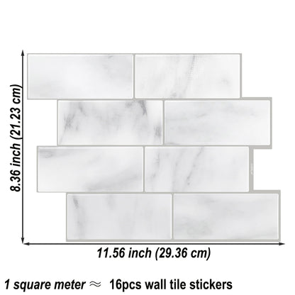 10 Sheets big size Peel and Stick Wallpaper Waterproof 3D Wall Tile - Easy to Install