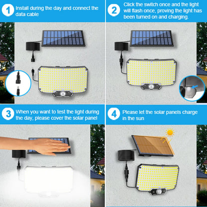 Waterproof Solar Outdoor security  Lights Motion Sensor