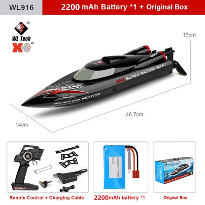 High Speed Racing Speedboat Toy For Children or Adults -Remote Control 55KM/H 35KM/H