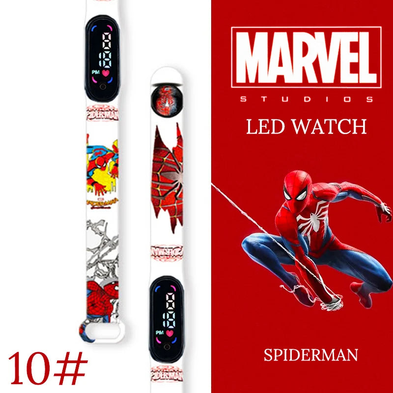 New Spiderman Kid's Waterproof Watches  Digital Watch Boys LED Clock