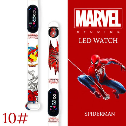 New Spiderman Kid's Waterproof Watches  Digital Watch Boys LED Clock