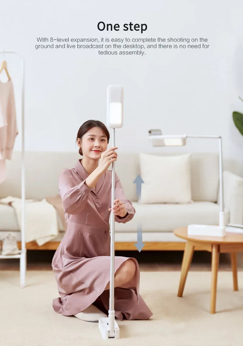 Multifunction Mobile Phone Holder Can Be Bent & Telescopic with light & remote control