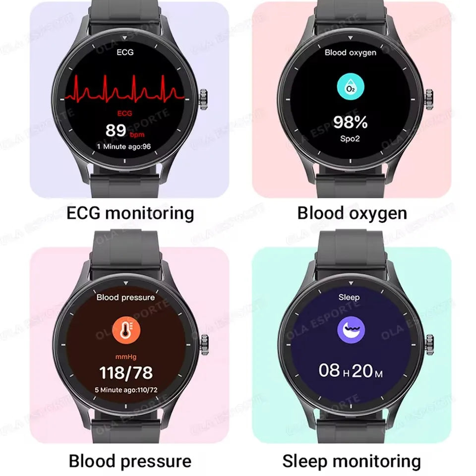 2026 Smart Watch Women Men Heart Rate Monitor Waterproof Smartwatch For Android IOS