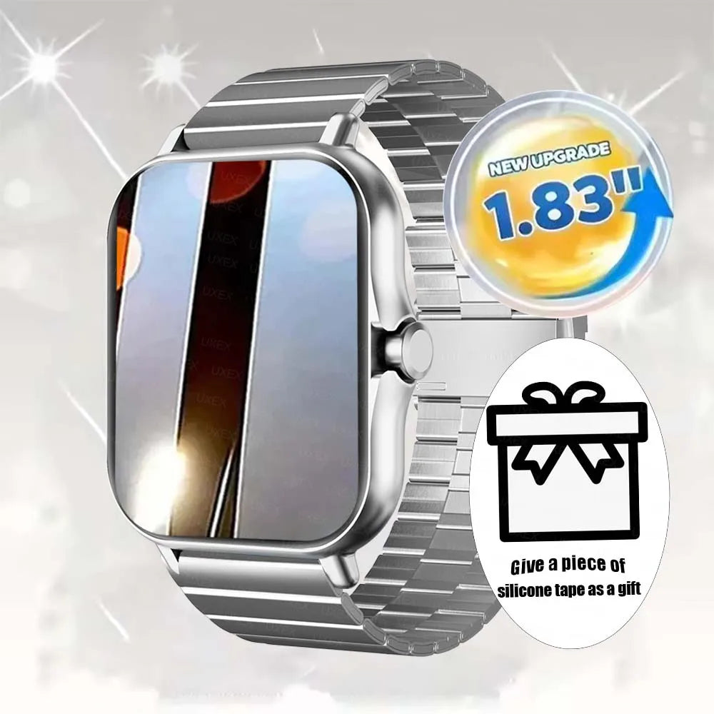 Smart Watch 1.83'' Full Screen Bluetooth Talk Blood Oxygen/Blood Pressure Monitor Smartwatch for women & men