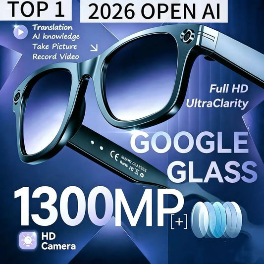 TOP 1 Meta AI Smart Glasses 13MP Camera Video Recording 100+ Languages Translation Sunglasses