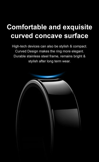 Smart Ring Men Women with Charging Case ,Heart Rate Blood Oxygen,Skin Temperature Monitor
