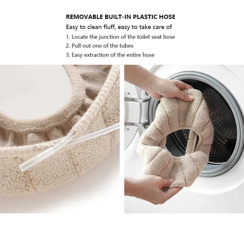 Toilet warm Seat Cushion Cover Washable Universal Toilet Seat