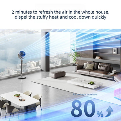 Smart Voice Control Fan with Aromatherapy Energy Saving Pure Copper Motor Air Circulator