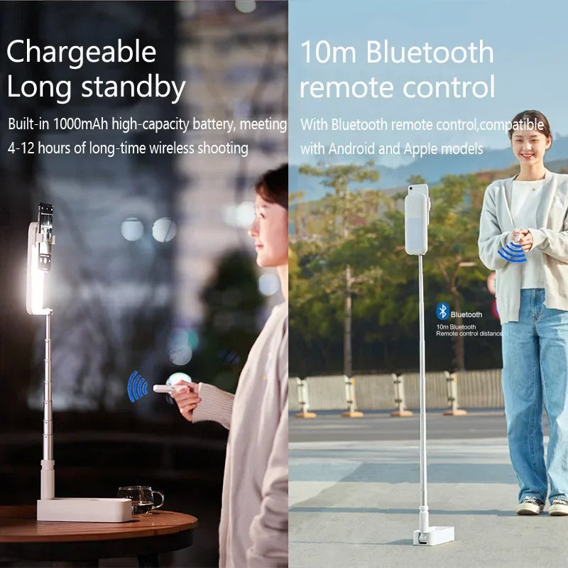 Multifunction Mobile Phone Holder Can Be Bent & Telescopic with light & remote control