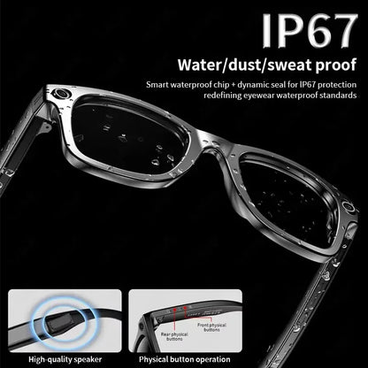 TOP 1 Meta AI Smart Glasses 13MP Camera Video Recording 100+ Languages Translation Sunglasses