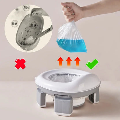 3 in 1 Travel Toilet Seat Foldable Children Potty with Bags