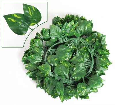 12pcs Artificial Plants Hanging Green Leaf - Fake Plant Vines Creeper
