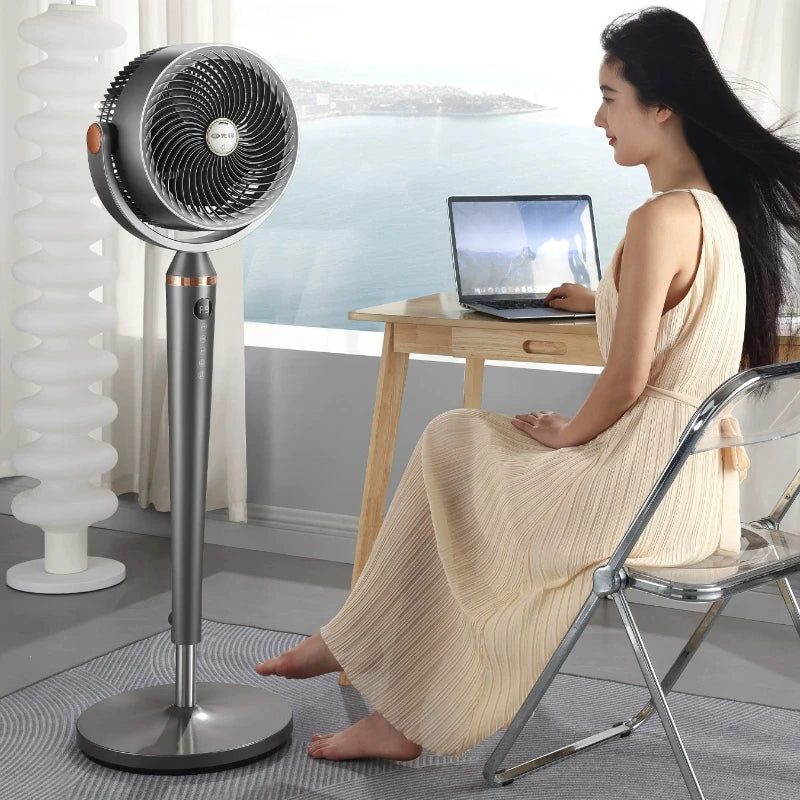 Smart Voice Control Fan with Aromatherapy Energy Saving Pure Copper Motor Air Circulator