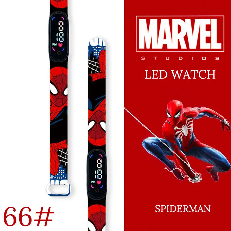 New Spiderman Kid's Waterproof Watches  Digital Watch Boys LED Clock
