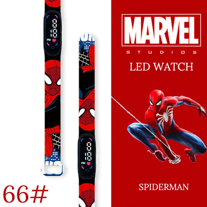 New Spiderman Kid's Waterproof Watches  Digital Watch Boys LED Clock
