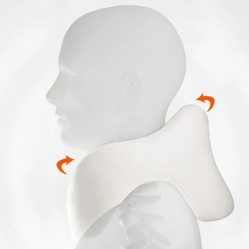 Pillow Travel U-Shape Pure Memory Foam Neck Pillow For Airplane Office Nap Cervical Pillows Flight Sleeping