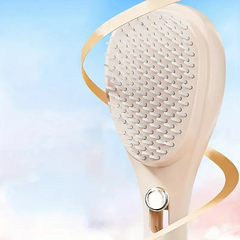Retractable Hair Comb-Anti-Static Scalp Massaging & Detangling Brush for All Hair Types