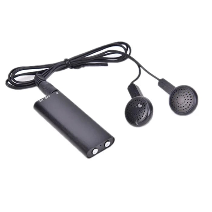 Smallest Ultra thin Activated Voice Recorder Noise Reduction 4-64Gb Audio Dictaphone MP3 Player