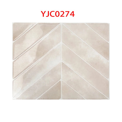 3D self-adhesive wall stickers, waterproof and easy to clean, suitable for kitchen, bathroom, living room, dining room, etc.