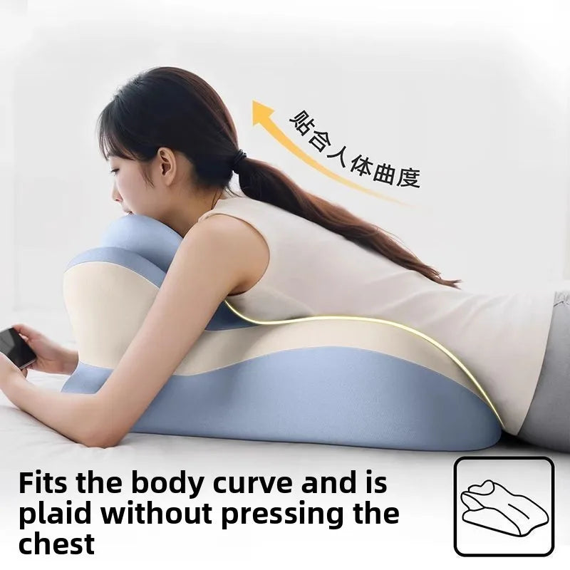 Wedge Shape Memory Foam Pillow Ergonomic Support for Neck Back Leg Rest