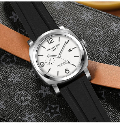 SEAKOSS GMT Men‘s Diving Automatic Mechanical Watches Seagull ST2557